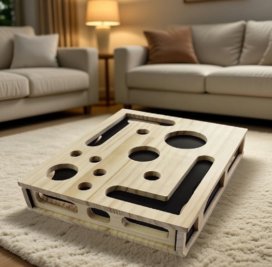 Wooden Treat Maze for Cats